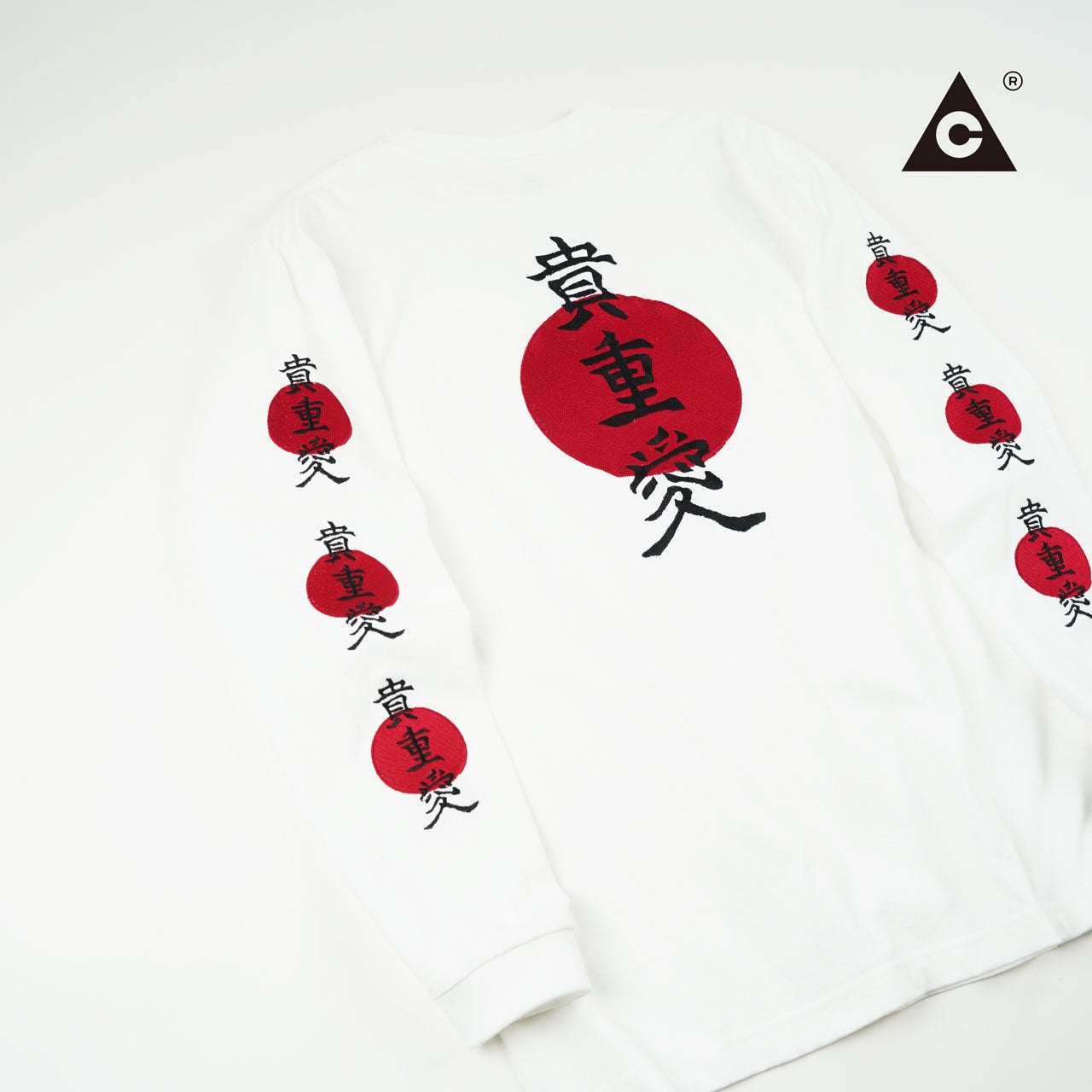 TMC / 貴重愛ロンTee "刺繍" -WH-