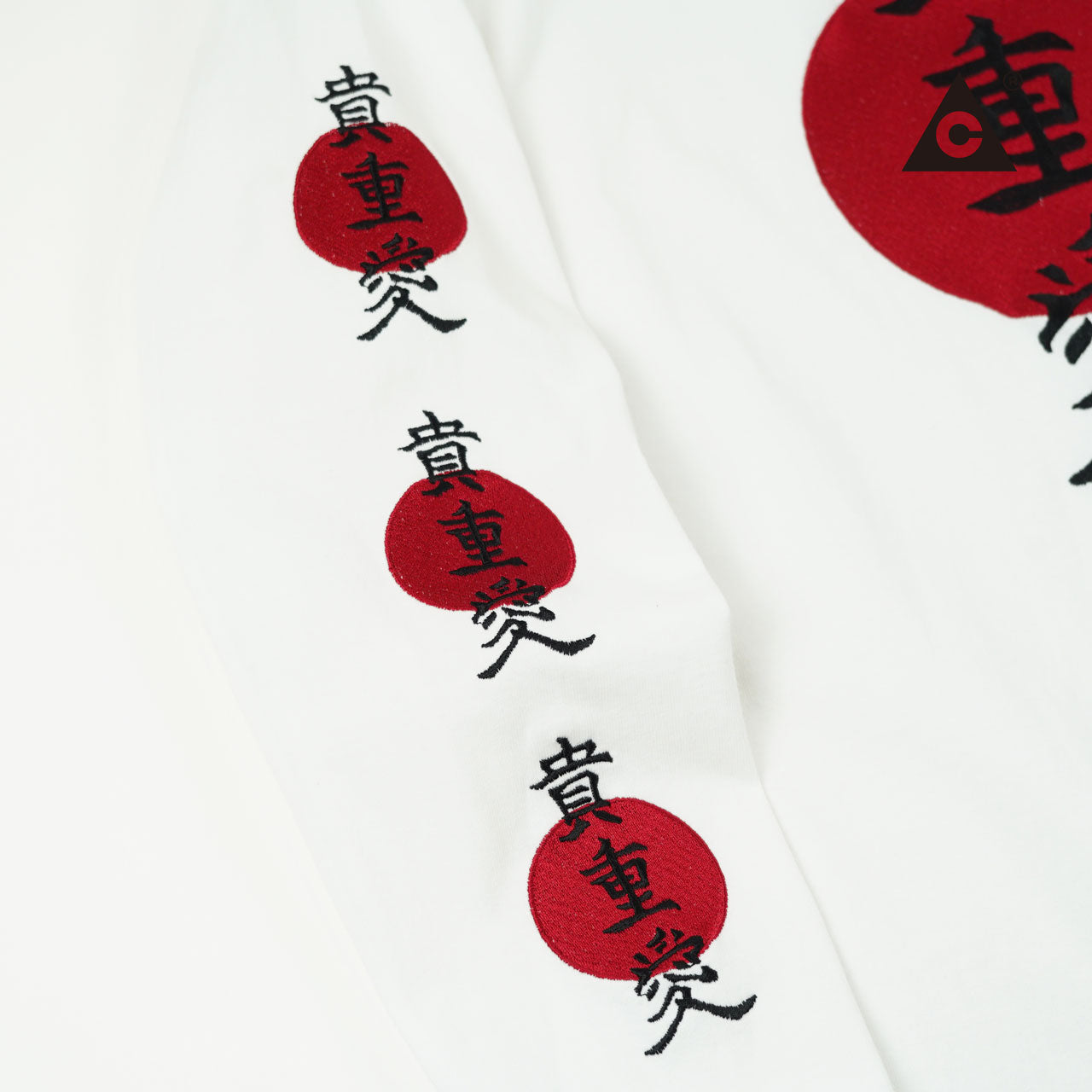 TMC / 貴重愛ロンTee "刺繍" -WH-