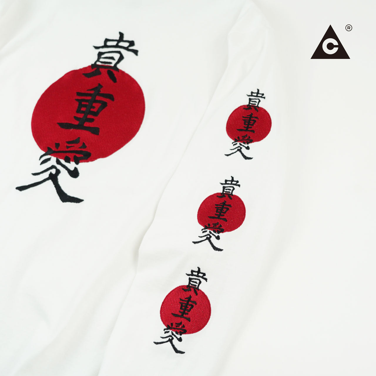 TMC / 貴重愛ロンTee "刺繍" -WH-