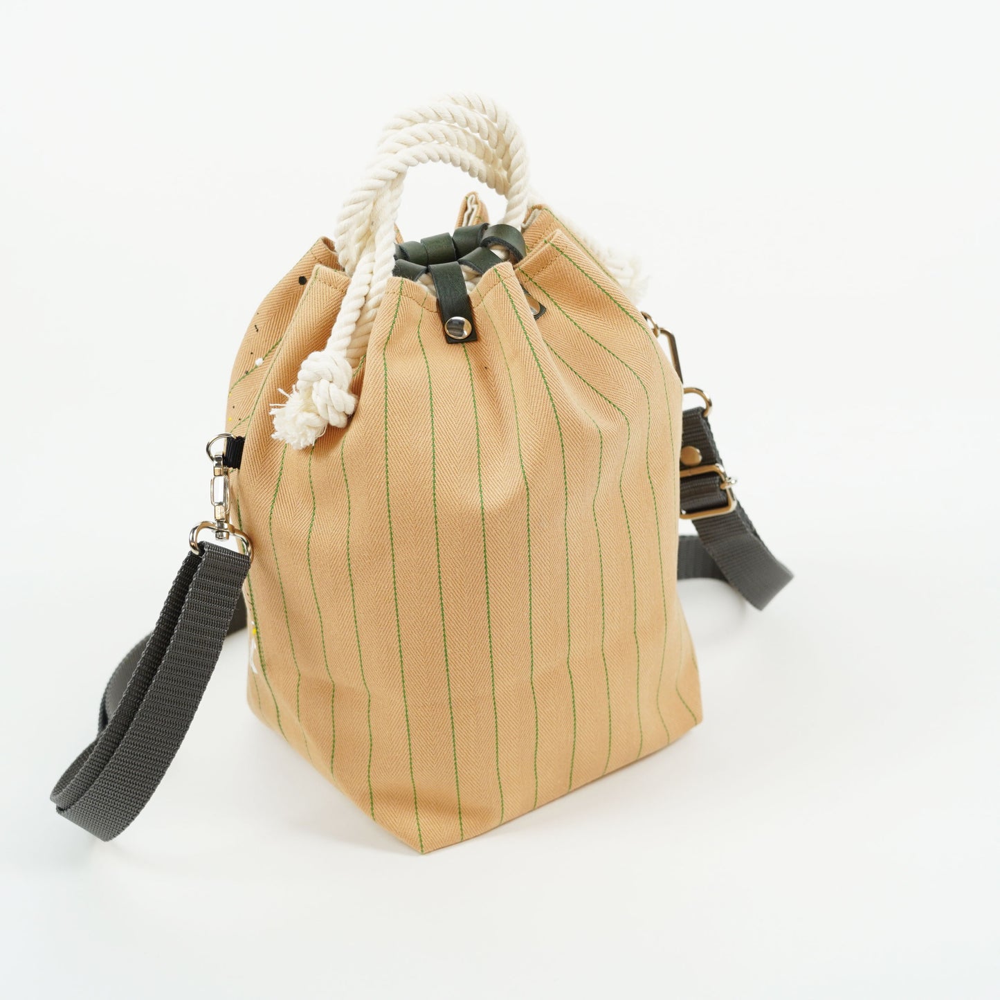 COMUSUBI / COMUSUBI BAG ”Coke Stripe with Splash” -Beige-