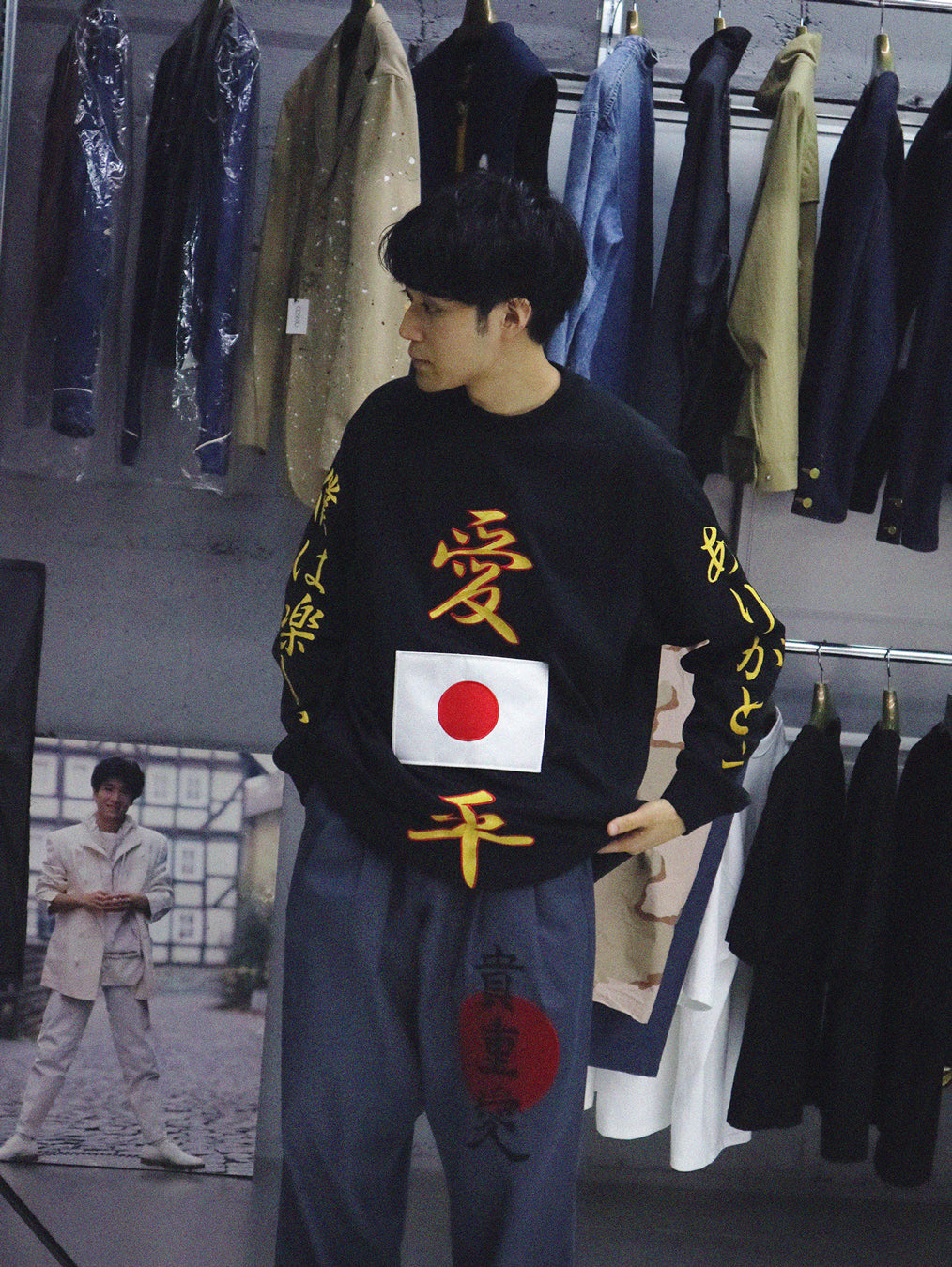 TMC / Two Seam SWT "2TONE" -Gray heather x Blue heather-