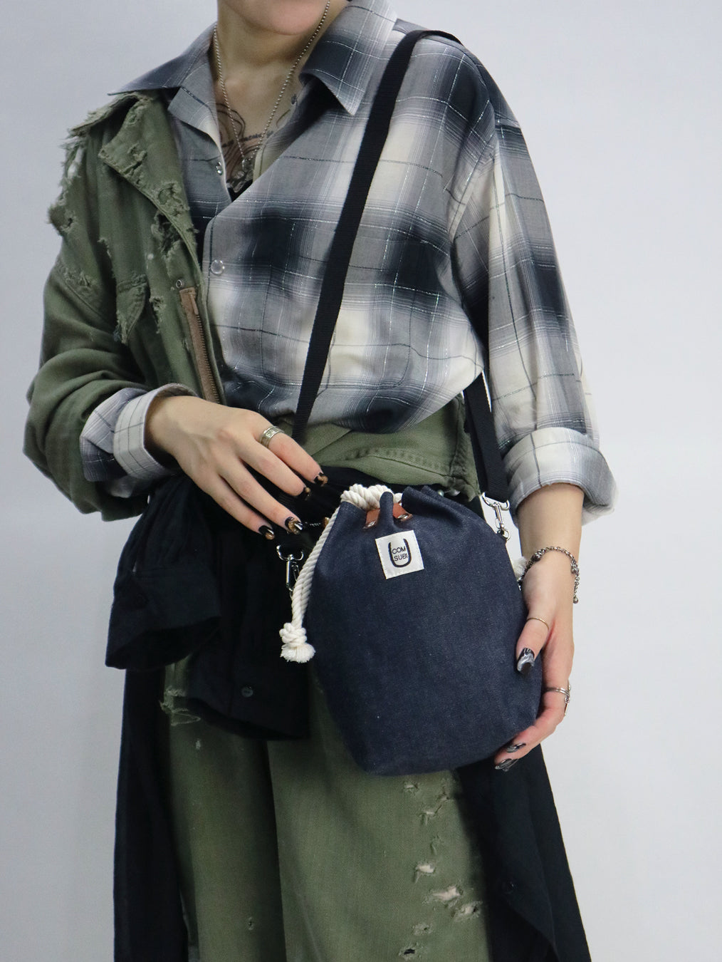 COMUSUBI / COMUSUBI BAG ”Leather” -Vanilla-