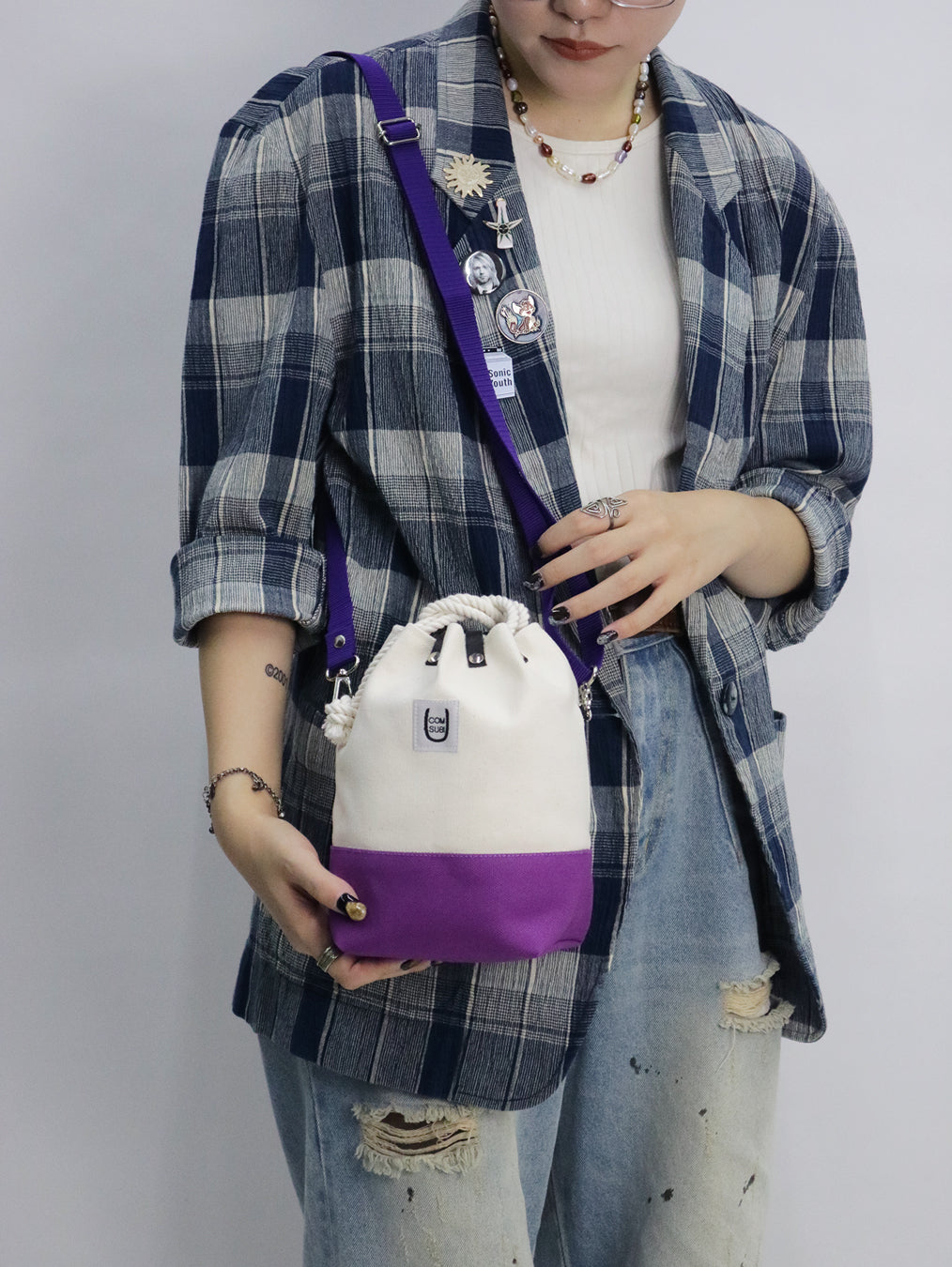 COMUSUBI / COMUSUBI BAG ”L.L.B” -Purple-