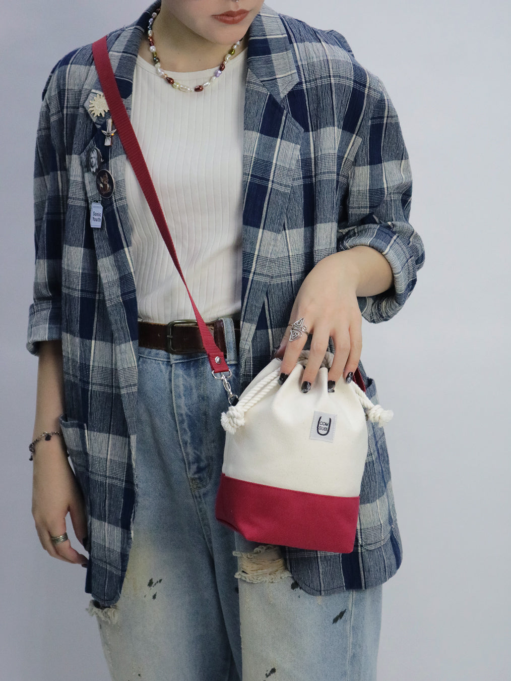 COMUSUBI / COMUSUBI BAG ”L.L.B” -Red-