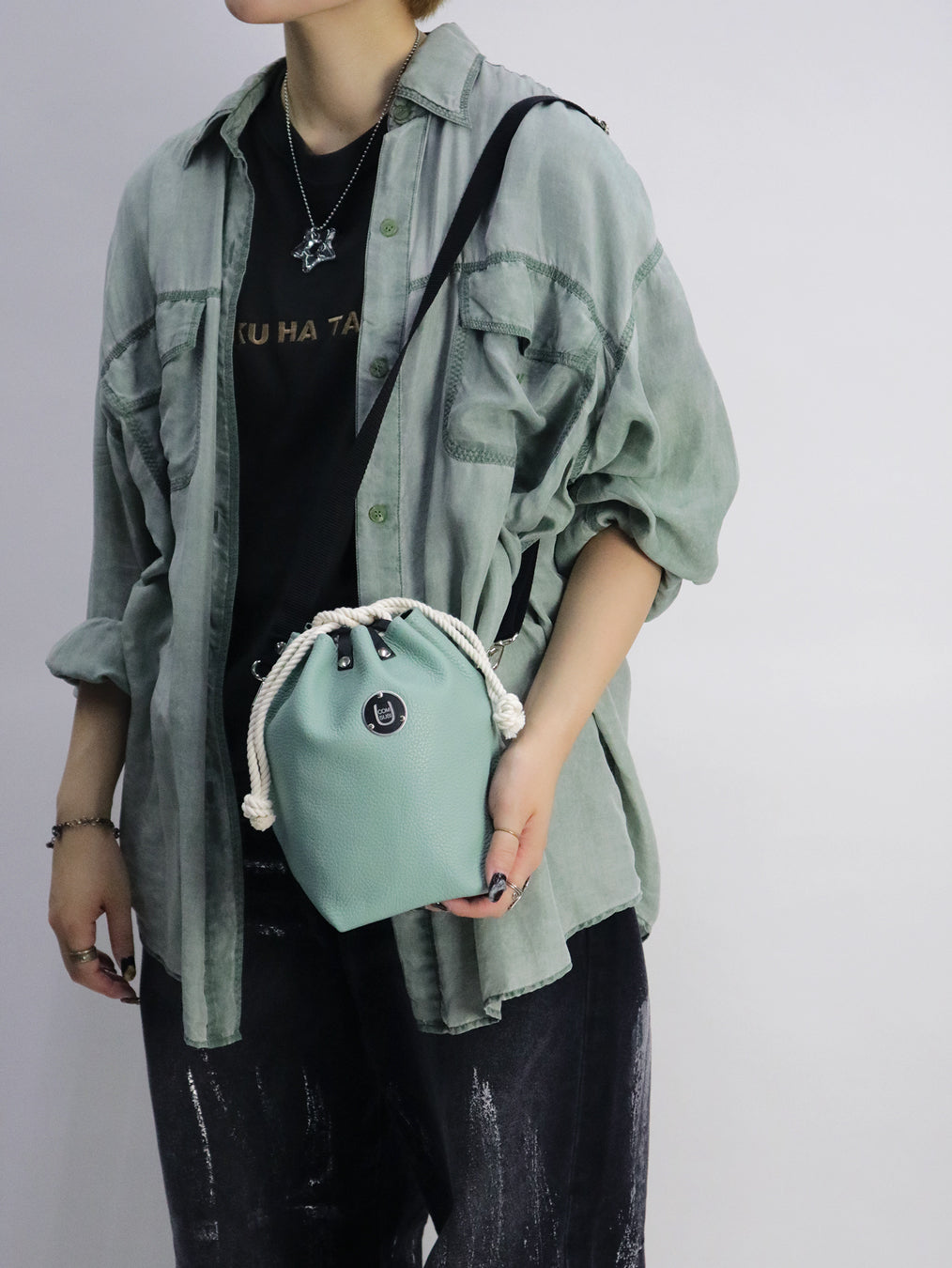 COMUSUBI / COMUSUBI BAG ”Leather” -Vanilla-