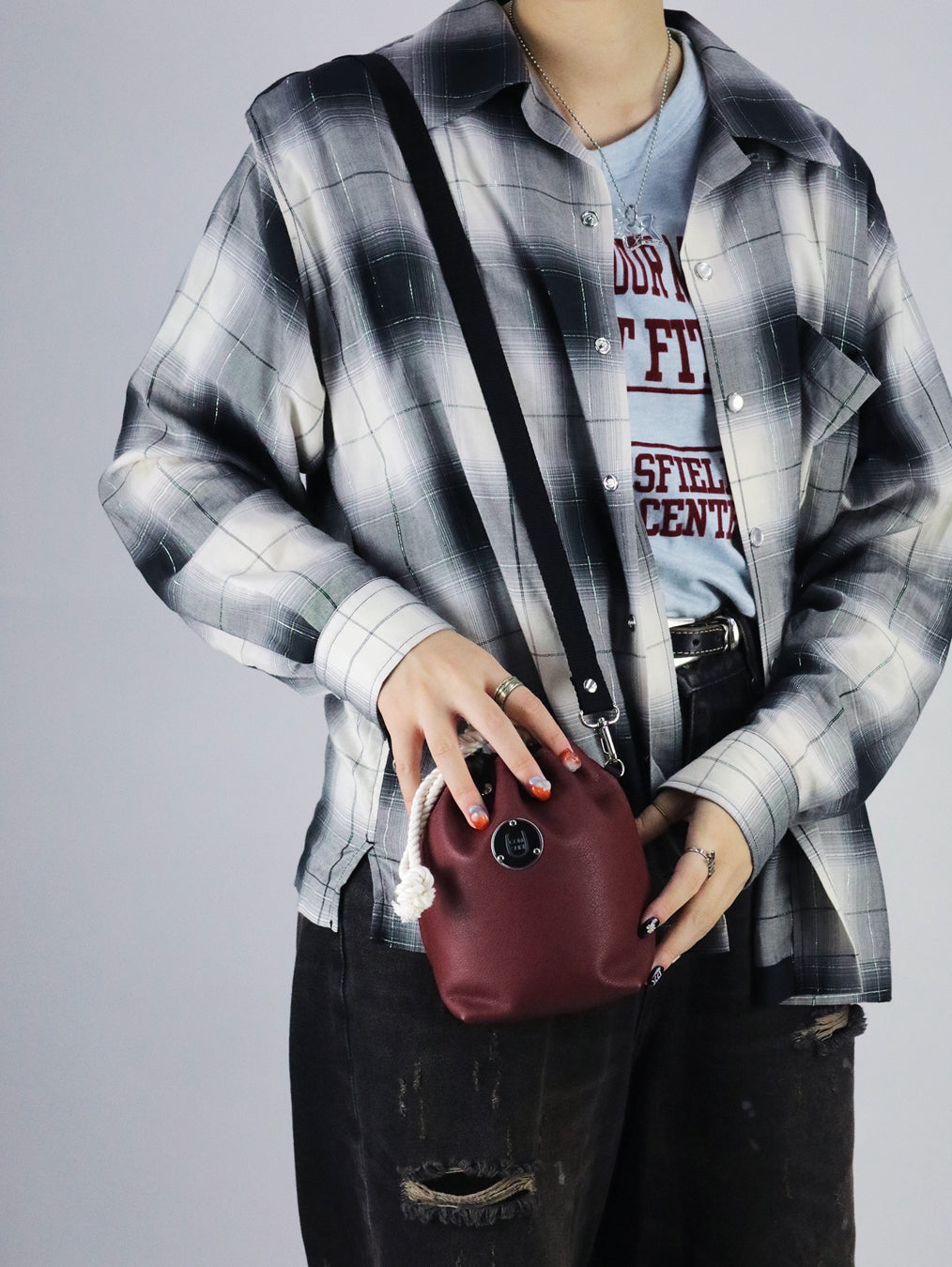 COMUSUBI / COMUSUBI BAG ”Leather” -Vanilla-