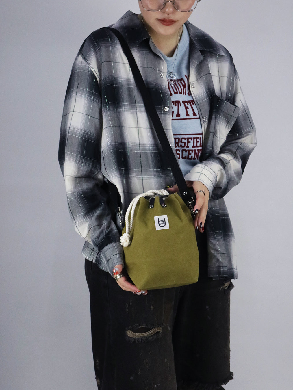 COMUSUBI / COMUSUBI BAG ”Leather” -Vanilla-