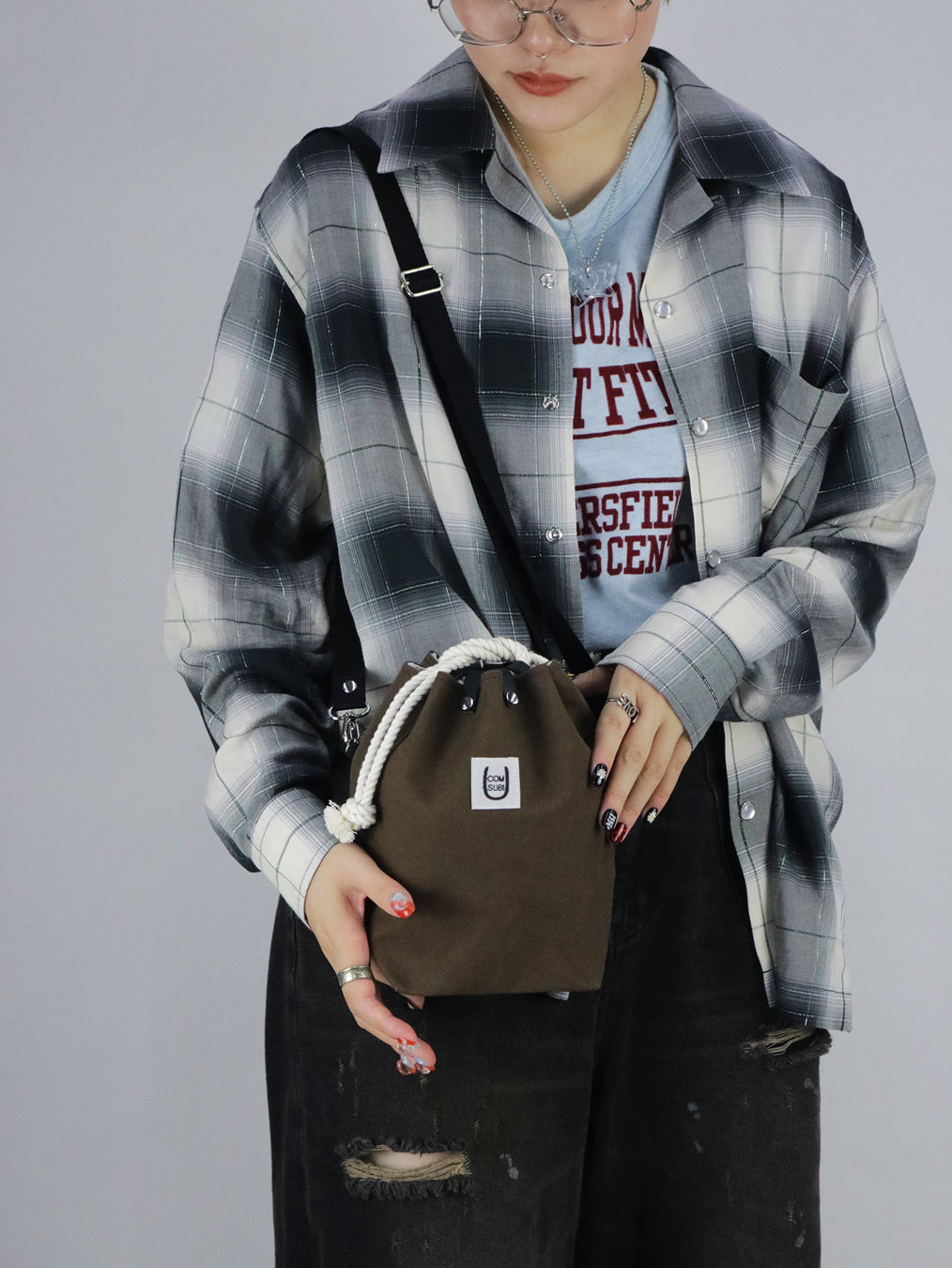 COMUSUBI / COMUSUBI BAG ”Leather” -Vanilla-