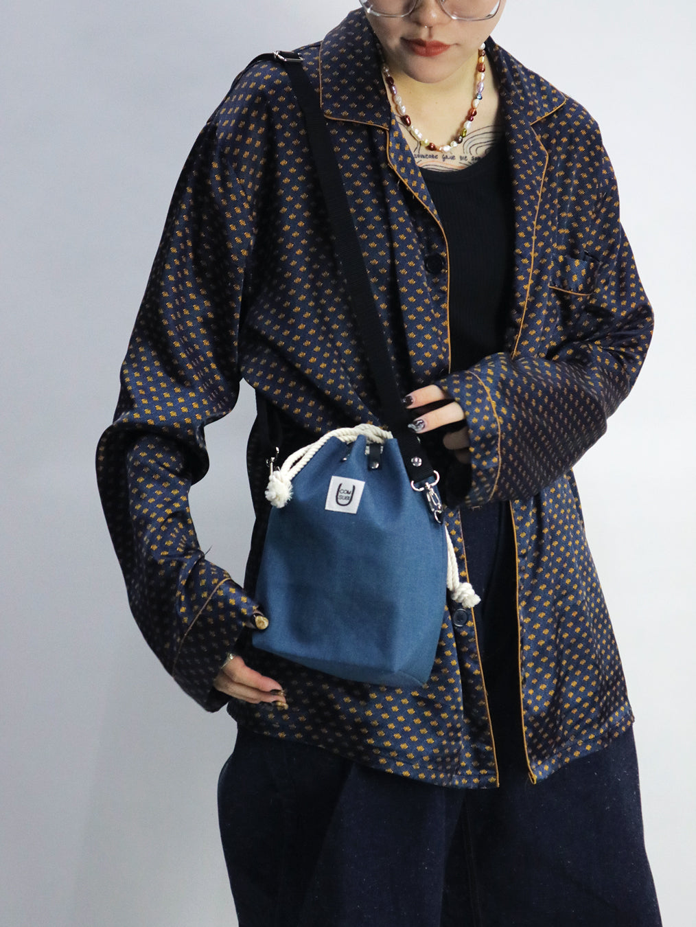 COMUSUBI / COMUSUBI BAG ”Work Fabric” -Blue Denim-