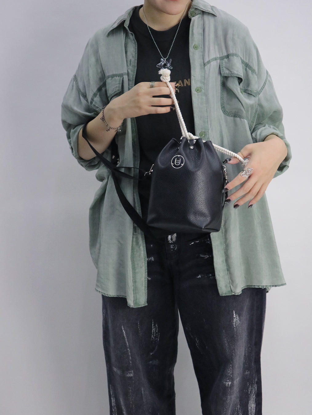 COMUSUBI / COMUSUBI BAG ”Leather” -Vanilla-
