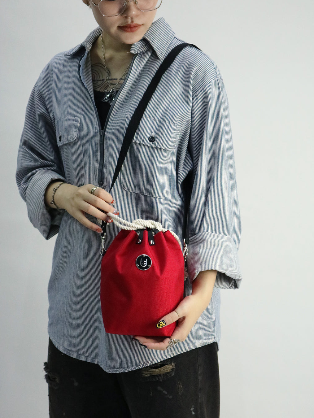 COMUSUBI / COMUSUBI BAG ”Leather” -Vanilla-