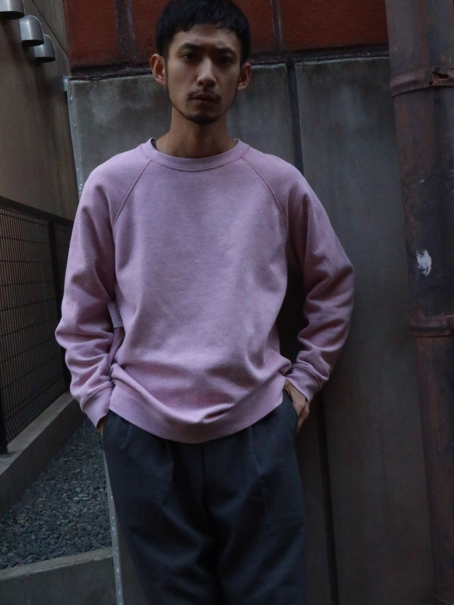 TOP SHOP Heather Pink Crew Sweat