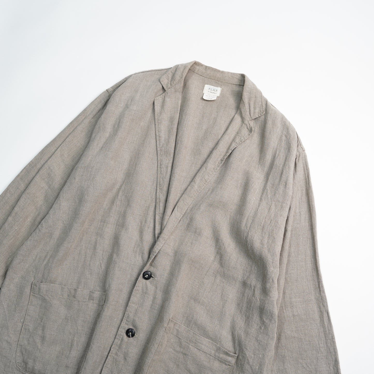 80's FLAX Linen Half Coat