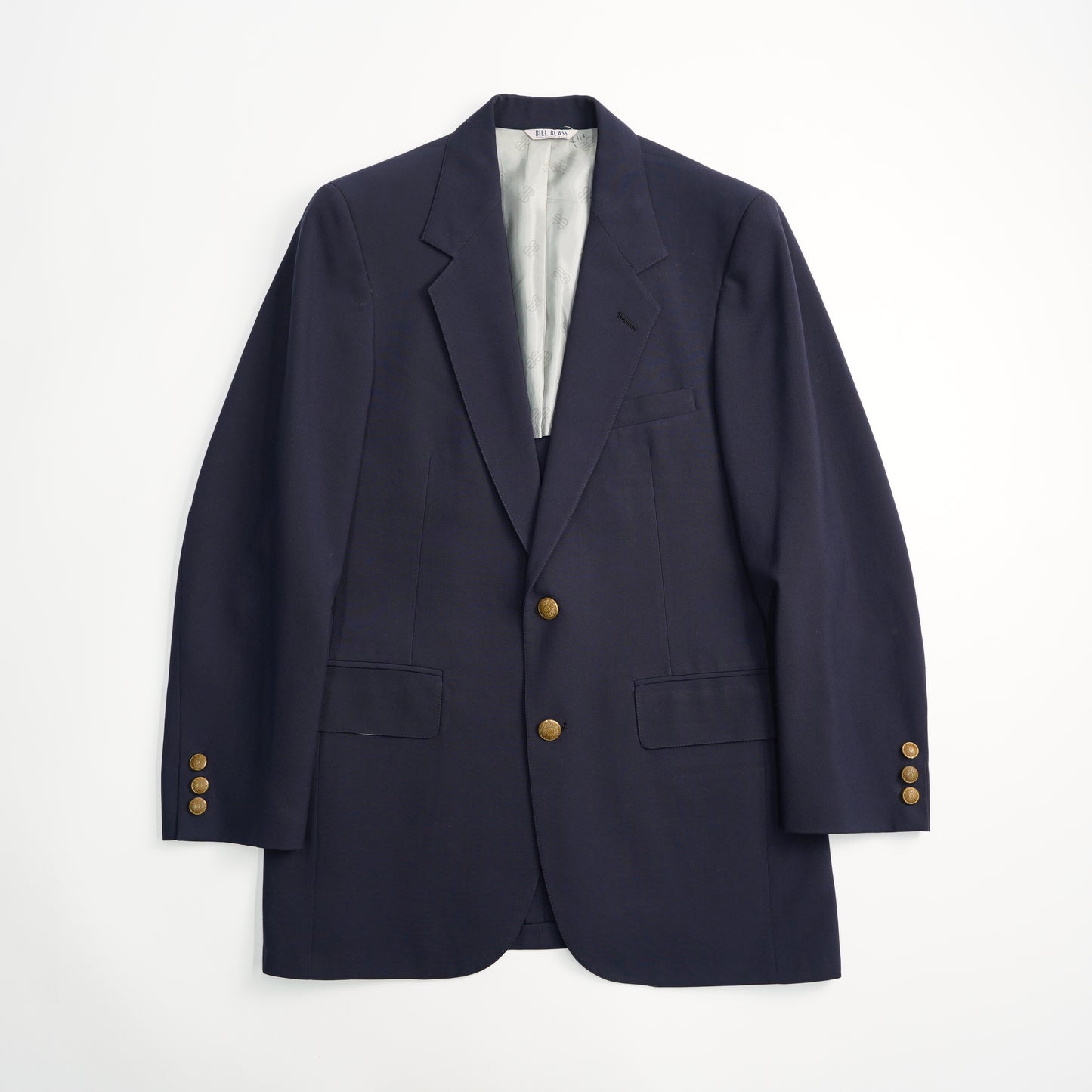 70's~ Vintage BILL BLASS Tailored Jacket ”Navy”