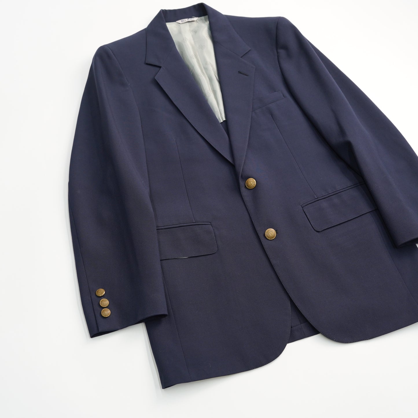 70's~ Vintage BILL BLASS Tailored Jacket ”Navy”