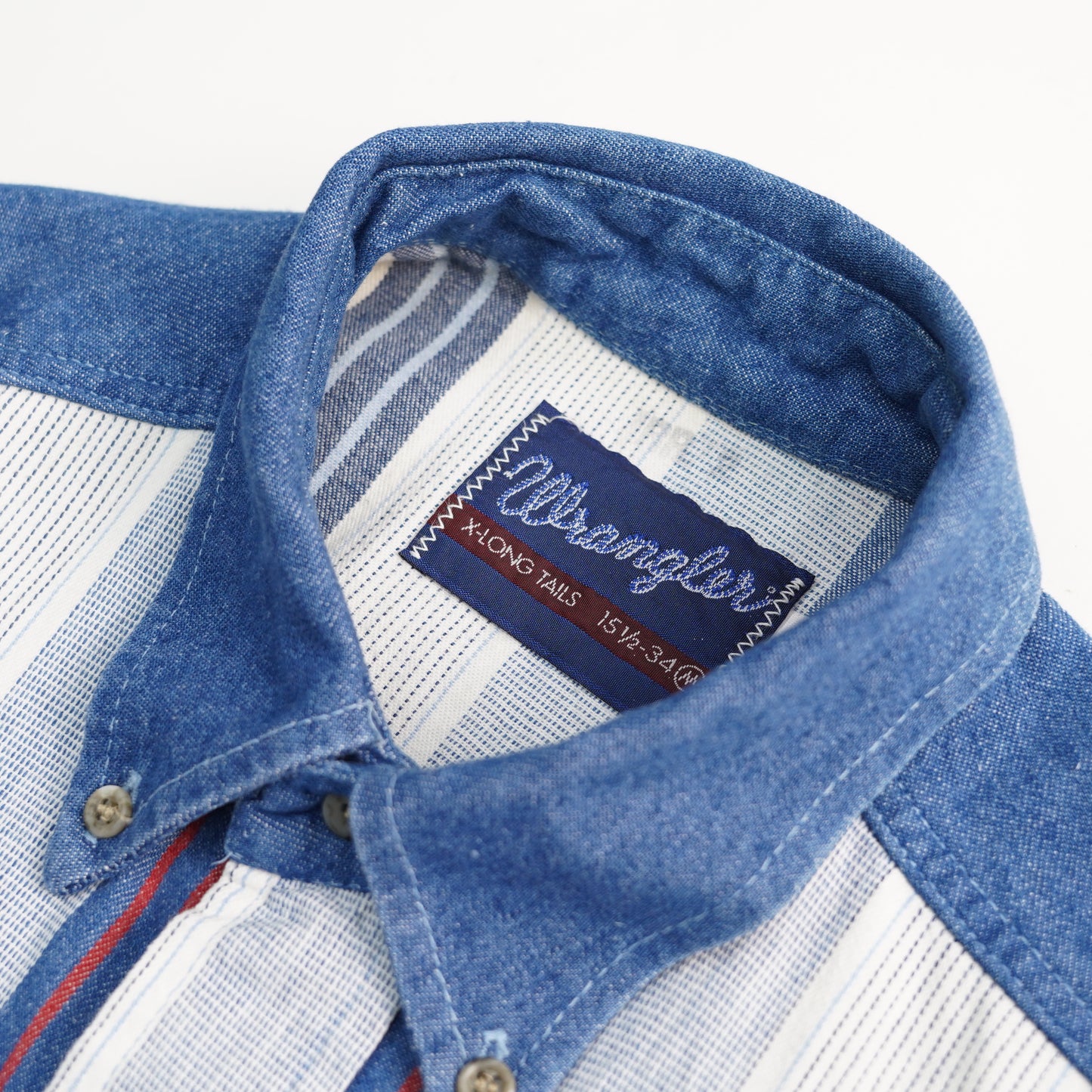 80~90's Wrangler Switching Pattern L/S Shirts