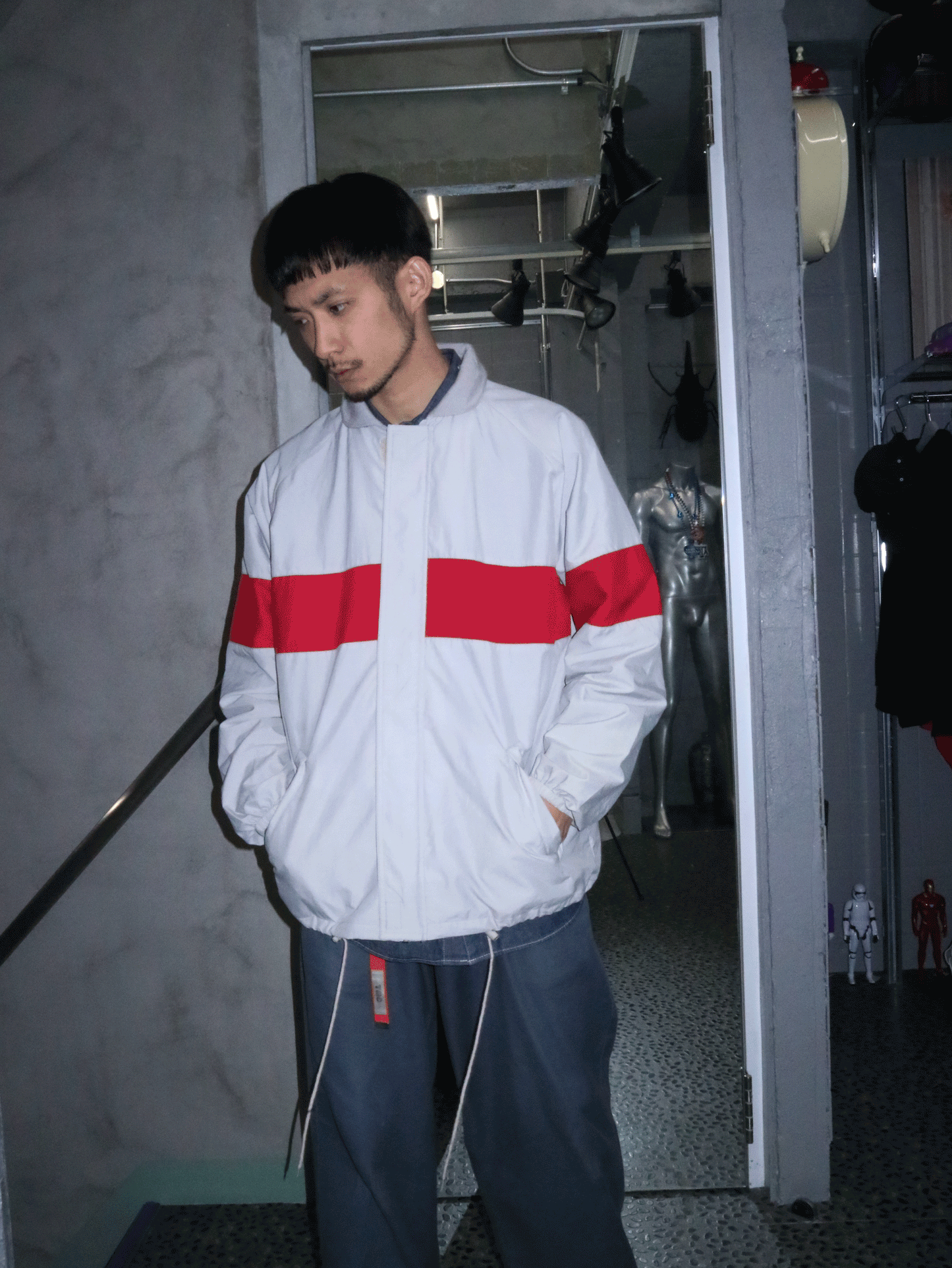 80's IZOD Nylon Full Zip Blouson