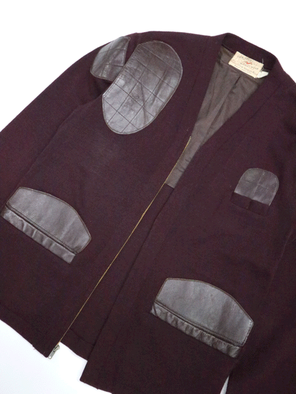 40~50's UTAH Woolen Mills Shooting Knit Cardigan