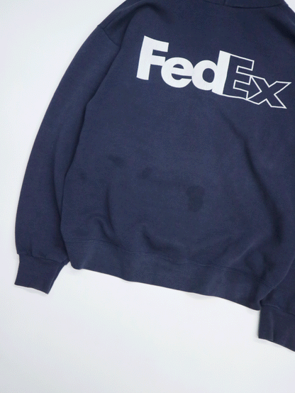 90's FedEx Full Zip Hoodie "Good Fade"