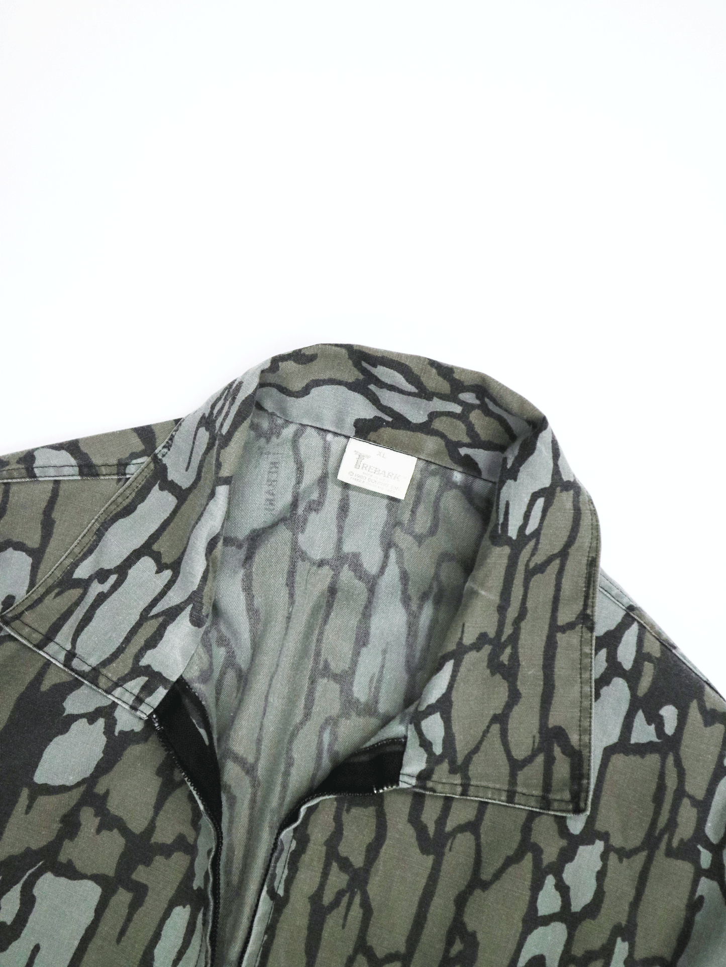 80's "TREBARK" Tree Camo Zip Up Jacket