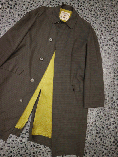 60's Glen Check Soutien Collar Coat