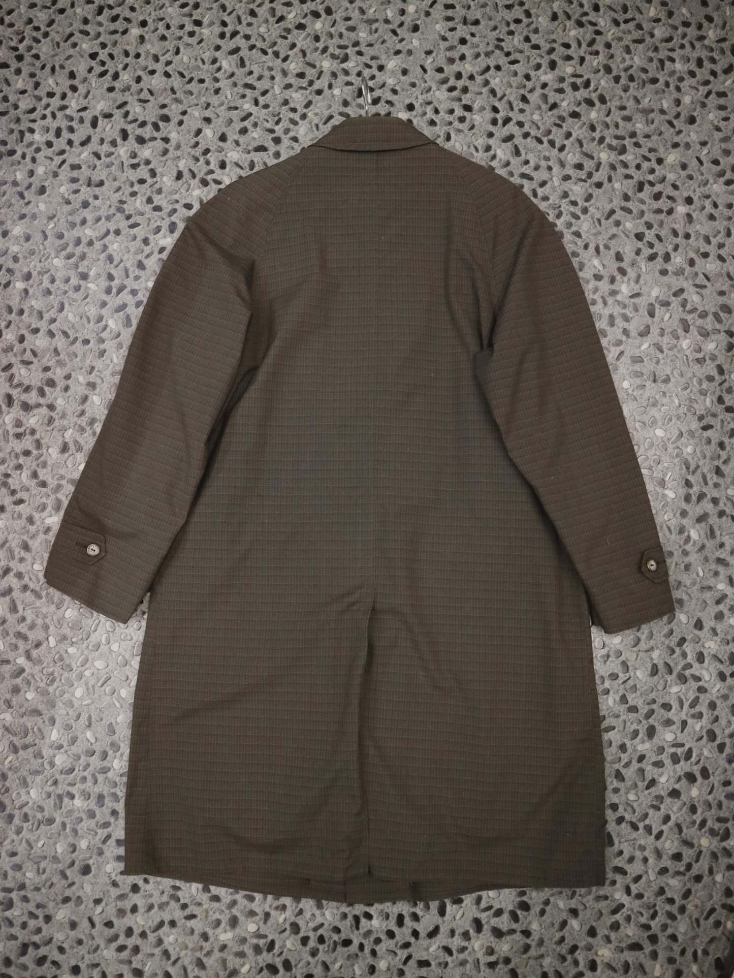 60's Glen Check Soutien Collar Coat