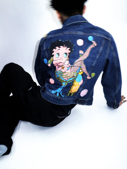 Levi's 557 3rd (サード) Denim Tracker Jacket "Betty Boop"