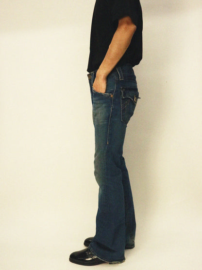 00's True Religion Denim Flare Pants