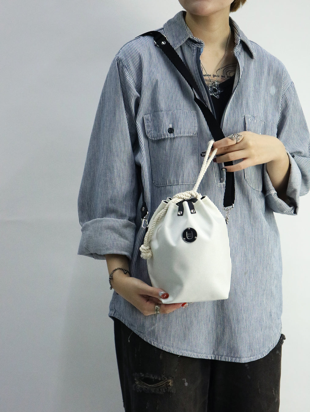 COMUSUBI / COMUSUBI BAG ”Leather” -Vanilla-